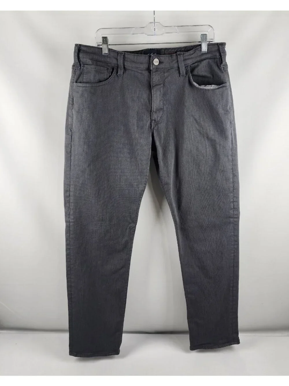 34 Heritage Jeans Men 38x31 Gray Courage Mid Rise Straight Leg Denim
